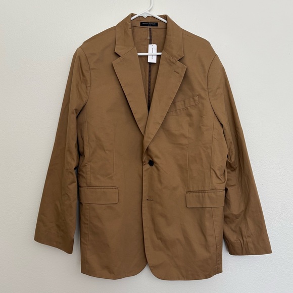 Banana Republic Mens Tailored Fit Tan Suit Jacket Size 48R